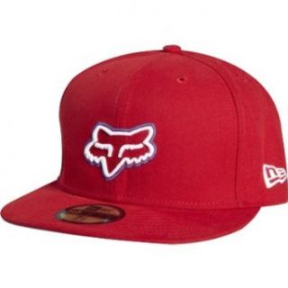 Fox Mens Kali Breed New Era Hat   Red X 7 5/8 Clothing