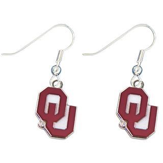 Oklahoma Sooners Dangle Logo Earrings