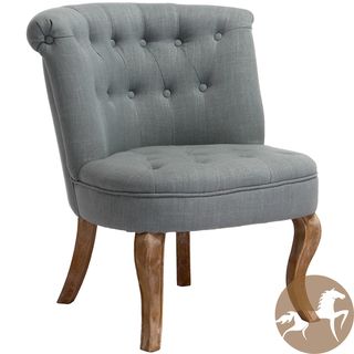 Christopher Knight Home Melissa Tufted Blue/ Grey Fabric Accent Chair