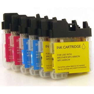Brother LC 65 Color Combo Inkjet Cartridges (Pack of 6)