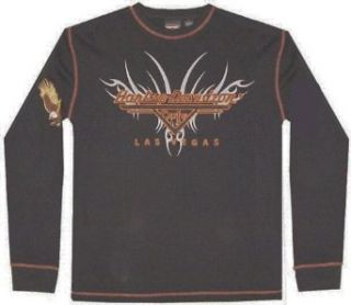 HARLEY DAVIDSON Las Vegas Cafe thermal biker shirt (L