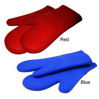 Le Chef Ultra flex Silicone Padded Kitchen Oven Mitt Set (Pack of 2