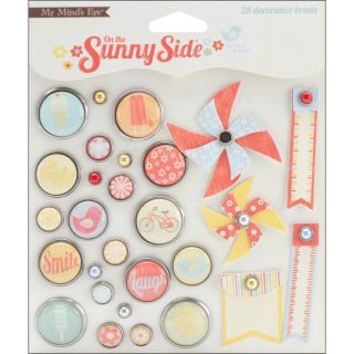 On The Sunny Side Decorative Brads (Pack of 28)