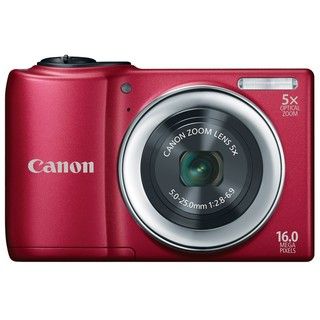 Canon PowerShot A810 16MP Red Digital Camera