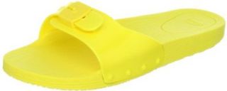 Dr Scholl Slipper Womens Pop Pvc Yellow Shoes