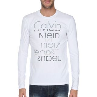 CALVIN KLEIN JEANS T Shirt Homme blanc   Achat / Vente T SHIRT CKJ T