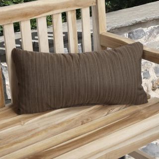 Charisma Outdoor Textured Brown Pillow Made with Sunbrella