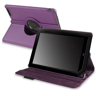 BasAcc Purple Leather Swivel Case for  Nook HD+