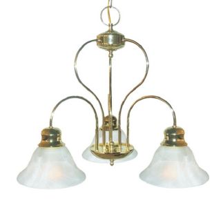 Woodbridge Lighting Basic 3 light Polished Brass Chandelier