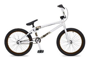 Dk Helio Bmx Bike With Brown Rims (White, 20 Inch) Sports