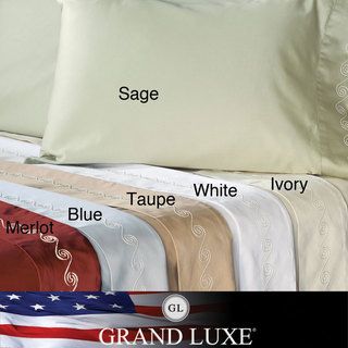 Grand Luxe Egyptian Cotton 500 Thread Count Swirl California King size