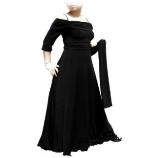 Evanese Womens Plus Size dress with 3/4 sleeves and side