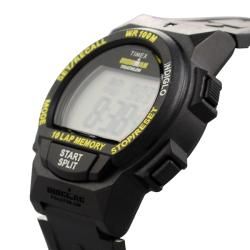 Timex Mens Ironman Triathlon Black Rubber Watch
