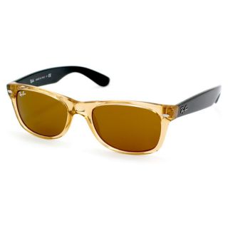 Ray Ban Unisex New Wayfarer Crystal Brown Plastic Sunglasses