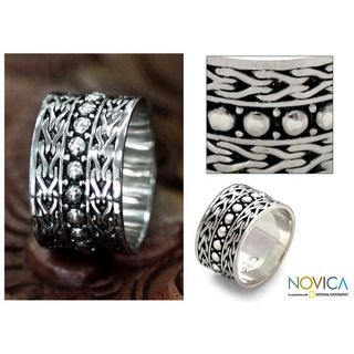 Mens Sterling Silver Warrior Ring (Indonesia)