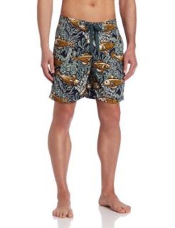 Reyn Spooner Mens Limu Forest 7 inch Swim Trunk Clothing