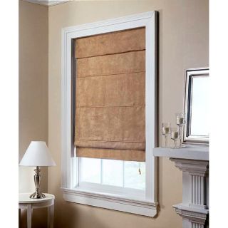 Taupe Suede Roman Shade (34 in. x 72 in.)