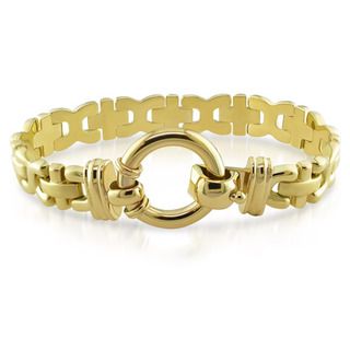 Miadora 14k Yellow Gold 7 inch Fancy Link Toggle Bracelet