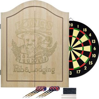 Kings Head Light Wood Value Dartboard Set