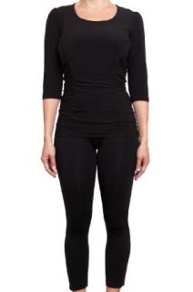 The Essential Womens 3/4 Sleeve Slimming Shirt by Slimmerz