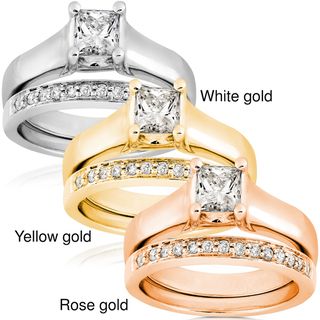 14k Gold 3/4ct TDW Diamond Bridal Ring Set (G H, I1)