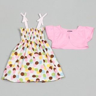 So La Vita Toddler Girls Dress with Shrug