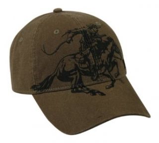 Winchester Horse and Rider Brushed Canvas Cap Clothing