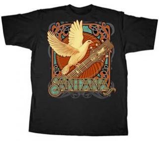 Carlos Santana Dovetail Mens Black T shirt XXL Clothing
