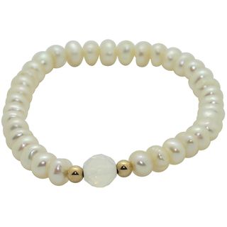 Junior Jewels Childrens White Freshwater Pearl Bracelet (6 mm