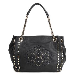 Nicole Lee Glen Black Studded Shopper Bag