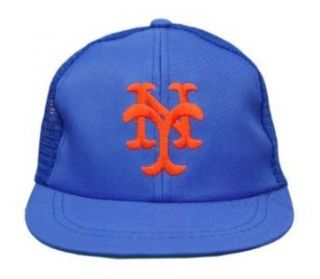 MLB Boys New York Mets Snapback Trucker Hat Cap   Blue