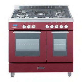 Cuisinière Double Four 90 cm Rouge   EV92DFR   Cet espace de cuisson