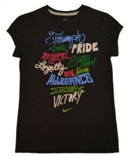 Nike Girls Inspiration Black T Shirt Medium Clothing