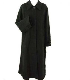 Jones New York Womens Wool Long Coat Black 22 Clothing