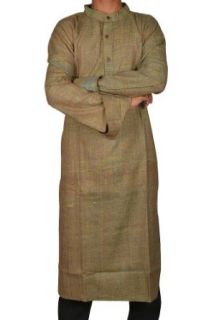 Traditional Handmade Casual Wear Indian Khadi Long Mens