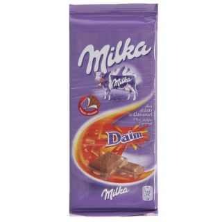 Chocolat Milka au Daim 2x100gr   Achat / Vente CHOCOLAT EN TABLETTE