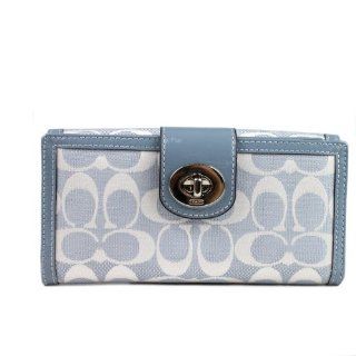  Coach Turnclock Signature Checkbook Pool Wallet F43613 Shoes