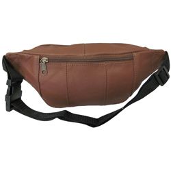 Top grain Cowhide Leather Fanny Pack with 40 inch Belt