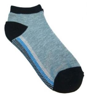 Gray Checkered Pattern Ankle Socks Clothing