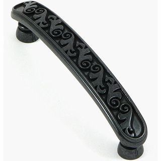 Stone Mill Hardware Oakley Antique Black Cabinet Pull (Pack of 10