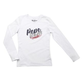 PEPE JEANS T Shirt manches longues Babe Fille   Achat / Vente T SHIRT