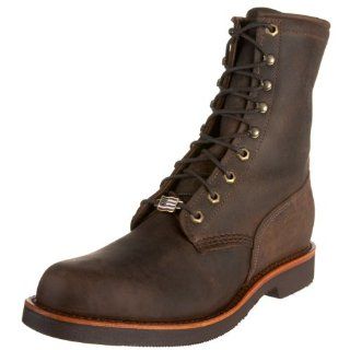 Chippewa Mens 8 Rugged Handcrafted Lace Up Boot