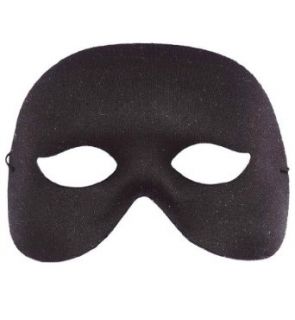 Black Cocktail Half Mask Clothing