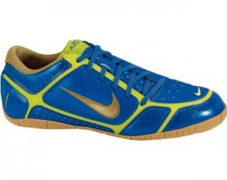INDOOR FIRM SURFACE SOCCER 13 (BLUE SPARK/MET GOLD/BRIGHT CCT) Shoes