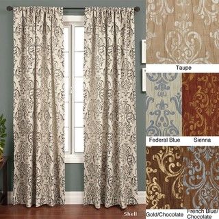Roman Crinkle Jacquard 108 inch Curtain Panel