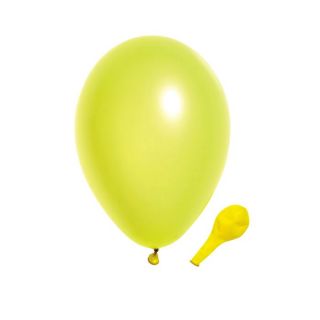 Sachet de 100 ballons fluo jaune de diamètre 25 cm, accessoire idéal