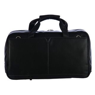 Johnston & Murphy Black Leather 20 inch Carry on Cabin Duffel Bag