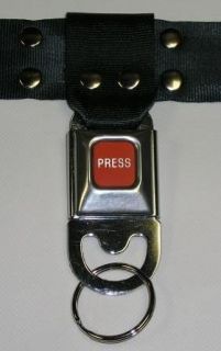 PRESS Quick Release Seatbelt Buckle Keyring Clothing