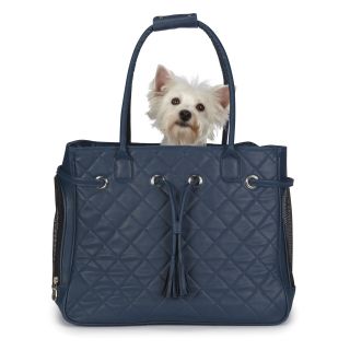 Zack & Zoey Vineyard Navy Quilted Small Pet Carrier Today $53.99