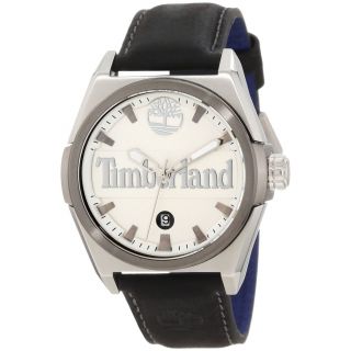 Timberland Mens Back Bay Black Calfskin Strap Watch Today $99.99